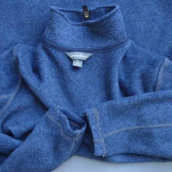 SIZE S. Eddie Bauer Fleece Quarter Zip Pullover. - Picture 9 of 16